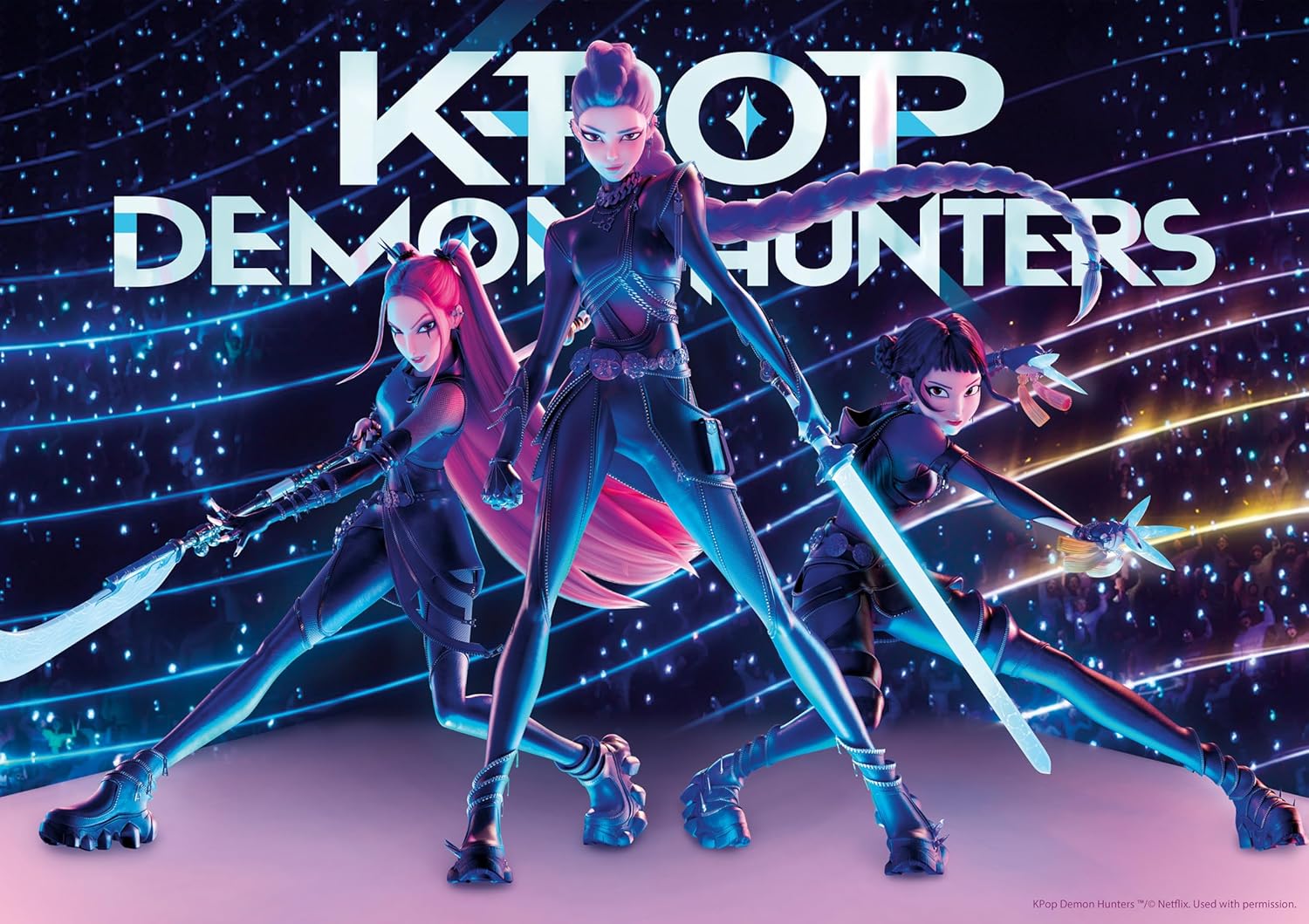 Kpop Demon Hunters Foil and regular Jigsaw Puzzles from Buffalo 