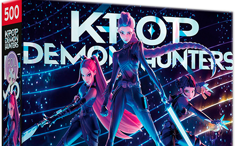Kpop Demon Hunters Foil and regular Jigsaw Puzzles from Buffalo Games