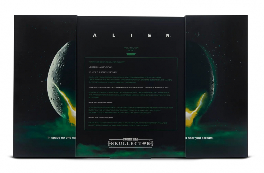 Monster High Skullector Alien doll box
