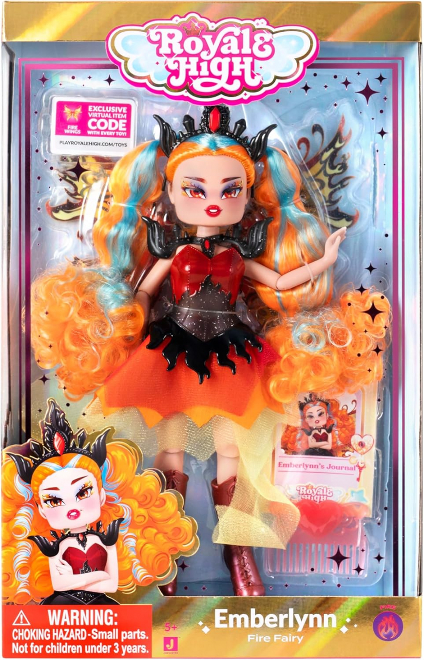 New Royale High Fire Fairy Emberlynn fashion doll 2025
