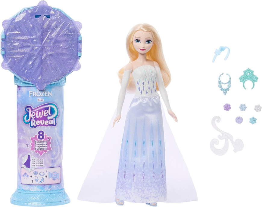 Mattel Disney Princess Jewel Reveal Elsa doll