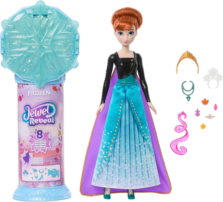 Mattel Disney Princess Jewel Reveal Anna doll