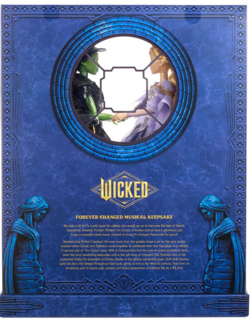 Wicked For Good Forever Changed Musical Keepsake 2-pack dolls set Glinda and Elphaba