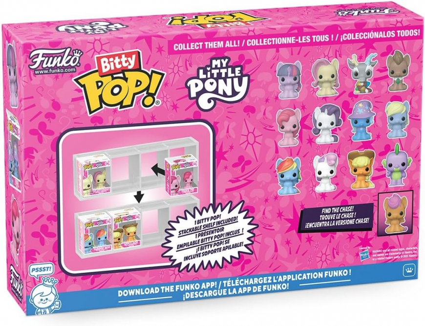 Funko Pop! Bitty: My Little Pony - Twilight Sparkle, Fluttershy, Discord, and Dr. Hooves