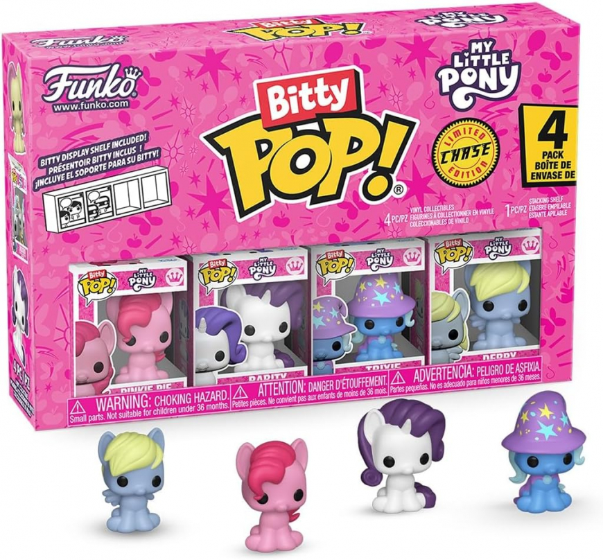 Funko Pop! Bitty: My Little Pony - Pinkie Pie, Rarity, Trixie, and Derpy