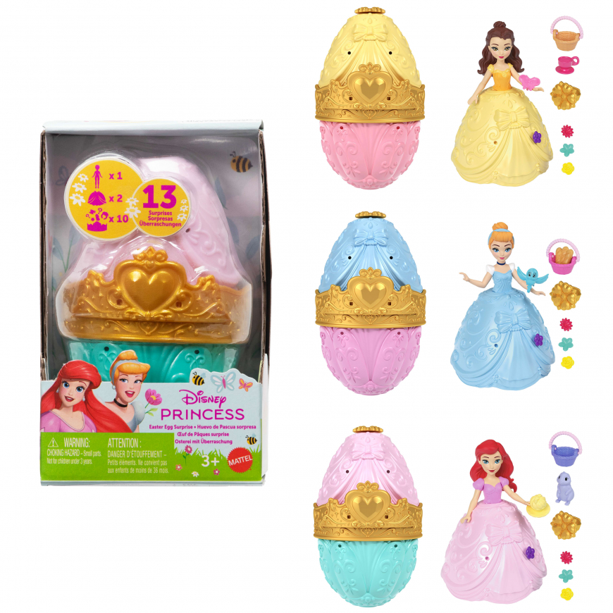 Disney Princess Easter Egg Surprise with 1 Small Doll from Mattel