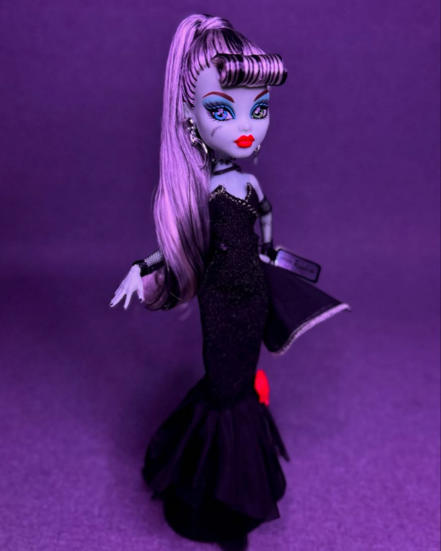 Monster High x Barbie Frankie Stein doll in real life photos