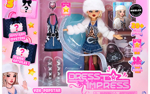 Dress To Impress Chic Boutique Playset Y2K Popstar doll