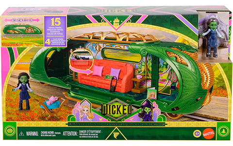 Wicked Emerald City Train Playset with Elphaba Small Doll