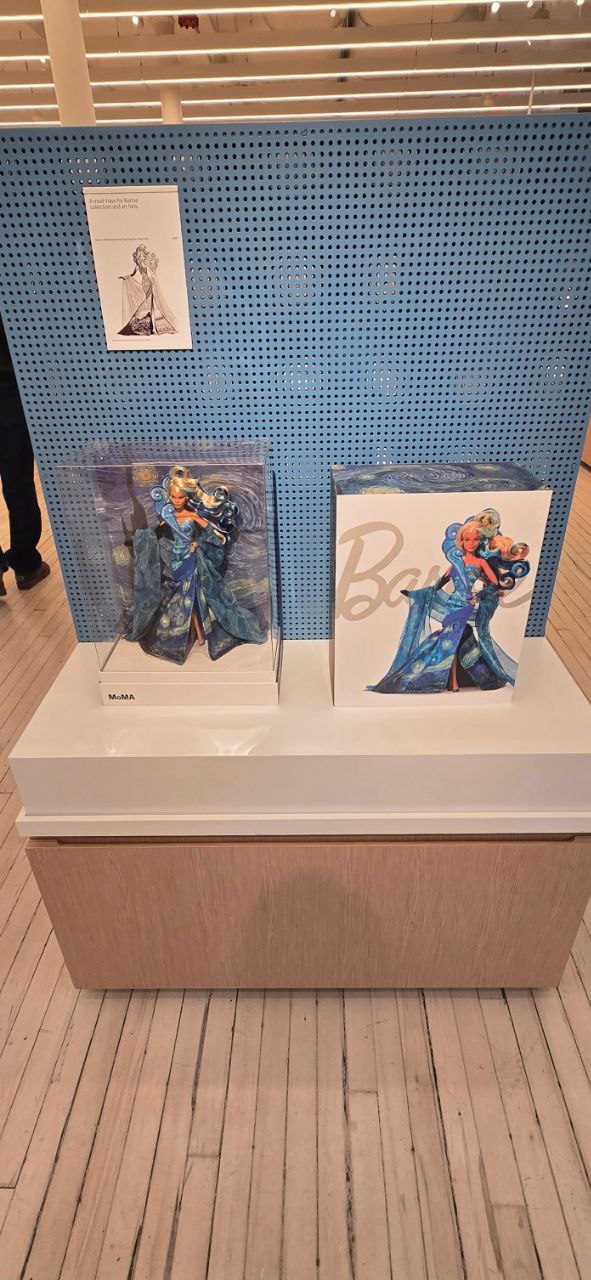 Barbie x MoMA Vincent van Gogh Doll in real life photos