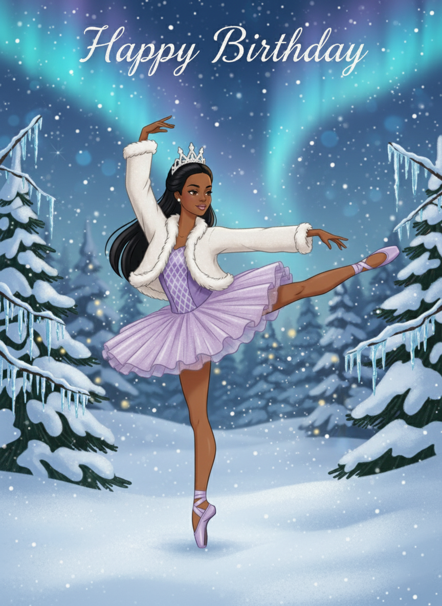 Happy Birthday Ballerina images - Barbie Ballet Wishes inspired