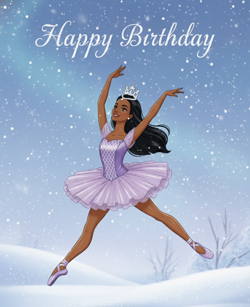Happy Birthday Ballerina images - Barbie Ballet Wishes inspired