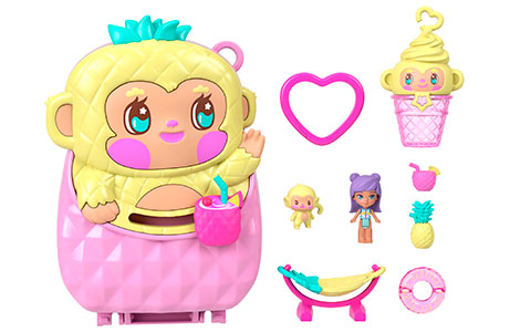Polly Pocket Pineapple Monkey Compact
