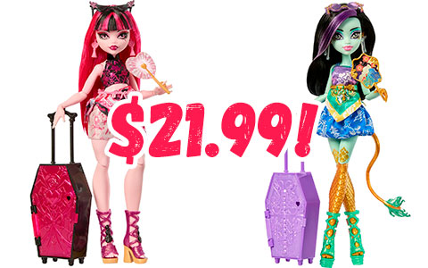 Monster High Skulltimate Secrets 7 series Destination Gore-Geous Oasis dolls