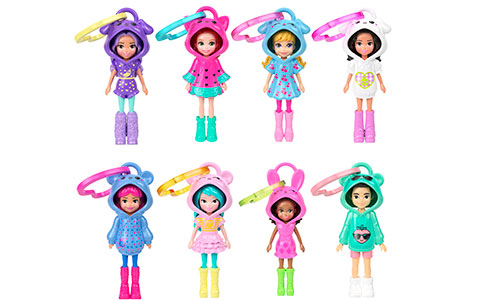 Polly Pocket 3-inch Dolls with Keychain and Fashion Accessories 2026