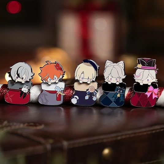 Genshin Impact Winter Collection Series Shakable Metal Badges