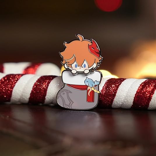 Genshin Impact Winter Collection Series Shakable Metal Badges