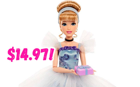Disney Princess Birthday Celebration Cinderella doll from Mattel