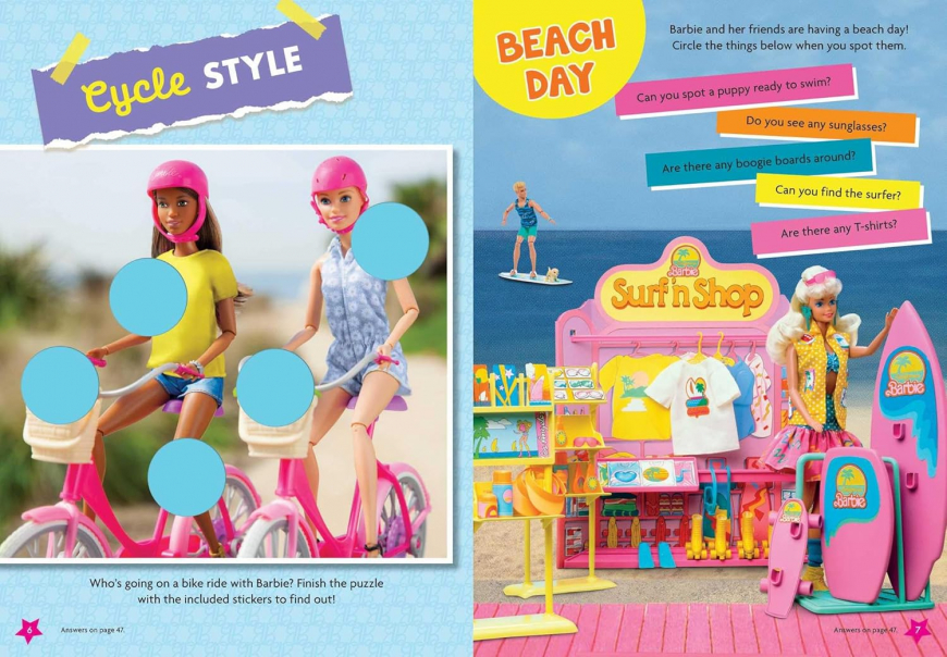 Barbie: Fashion Fun Stickers and Activities: Through the Decades