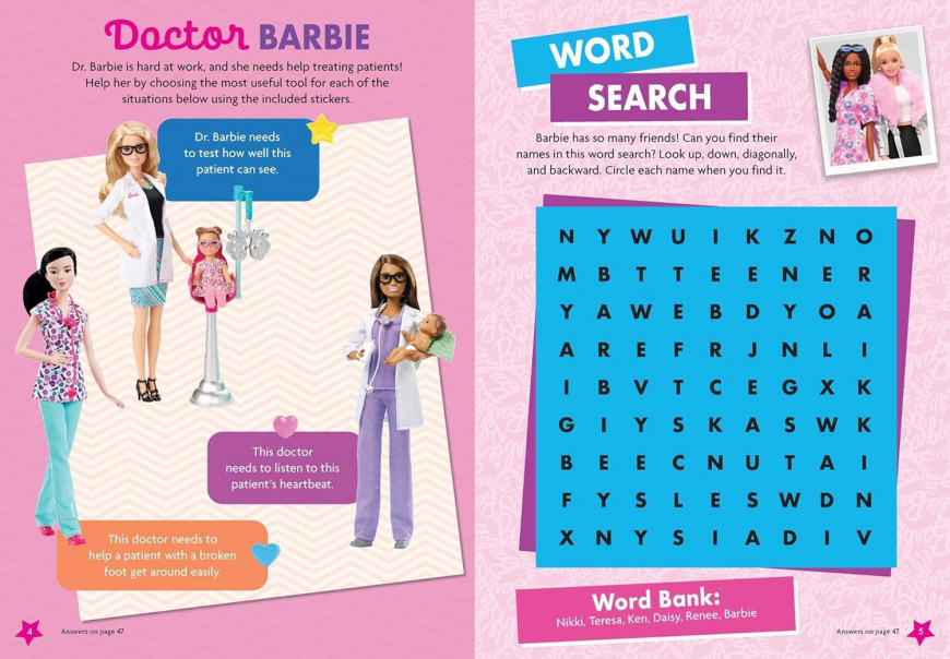 Barbie: Fashion Fun Stickers and Activities: Through the Decades