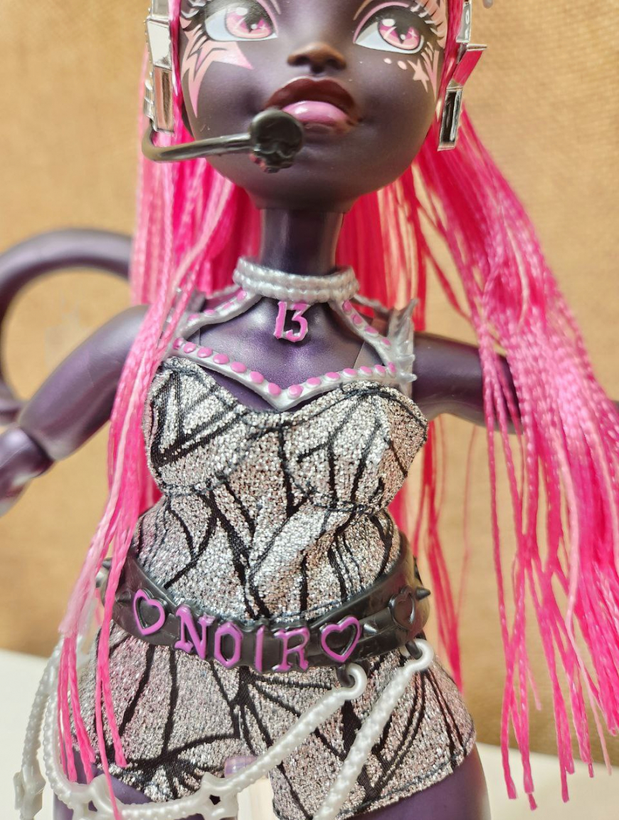 In real life photos Monster High Fang Vote Collector G3 Catty Noir doll