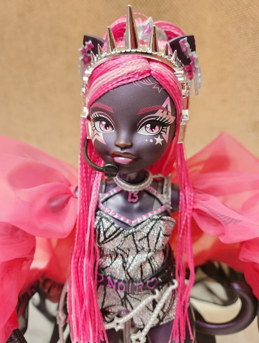 In real life photos Monster High Fang Vote Collector G3 Catty Noir doll