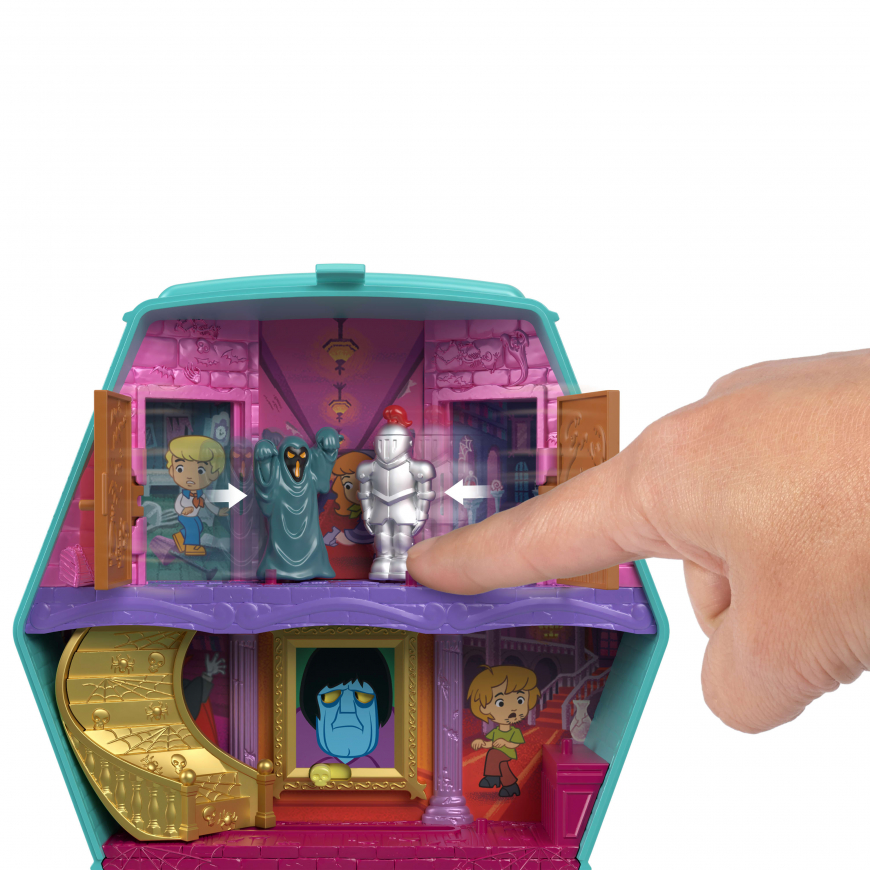 Polly Pocket Scooby-Doo The Mystery Machine compact with Scooby and Velma