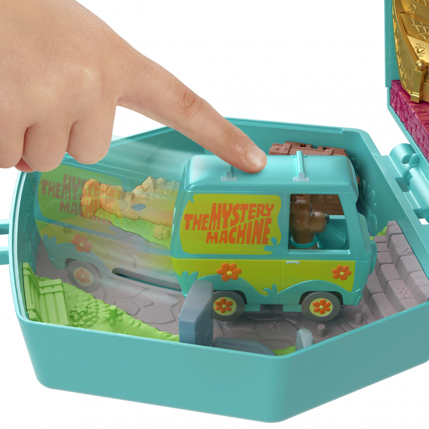 Polly Pocket Scooby-Doo The Mystery Machine compact with Scooby and Velma