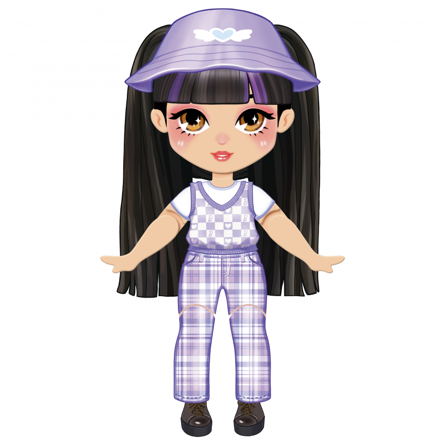 Barbie Stickee Style Brunette doll