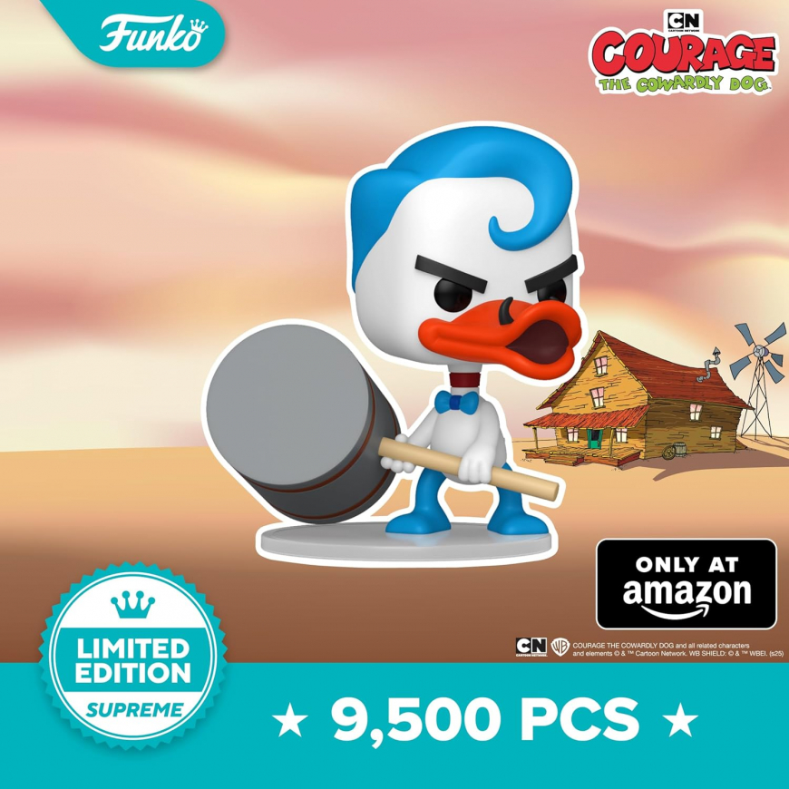 Funko Pop! Supreme LE: Courage The Cowardly Dog - Le Quack figure