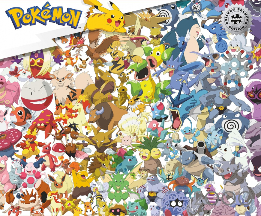 2000 Piece Pokemon Silver Select Kanto 151 Jigsaw Puzzle