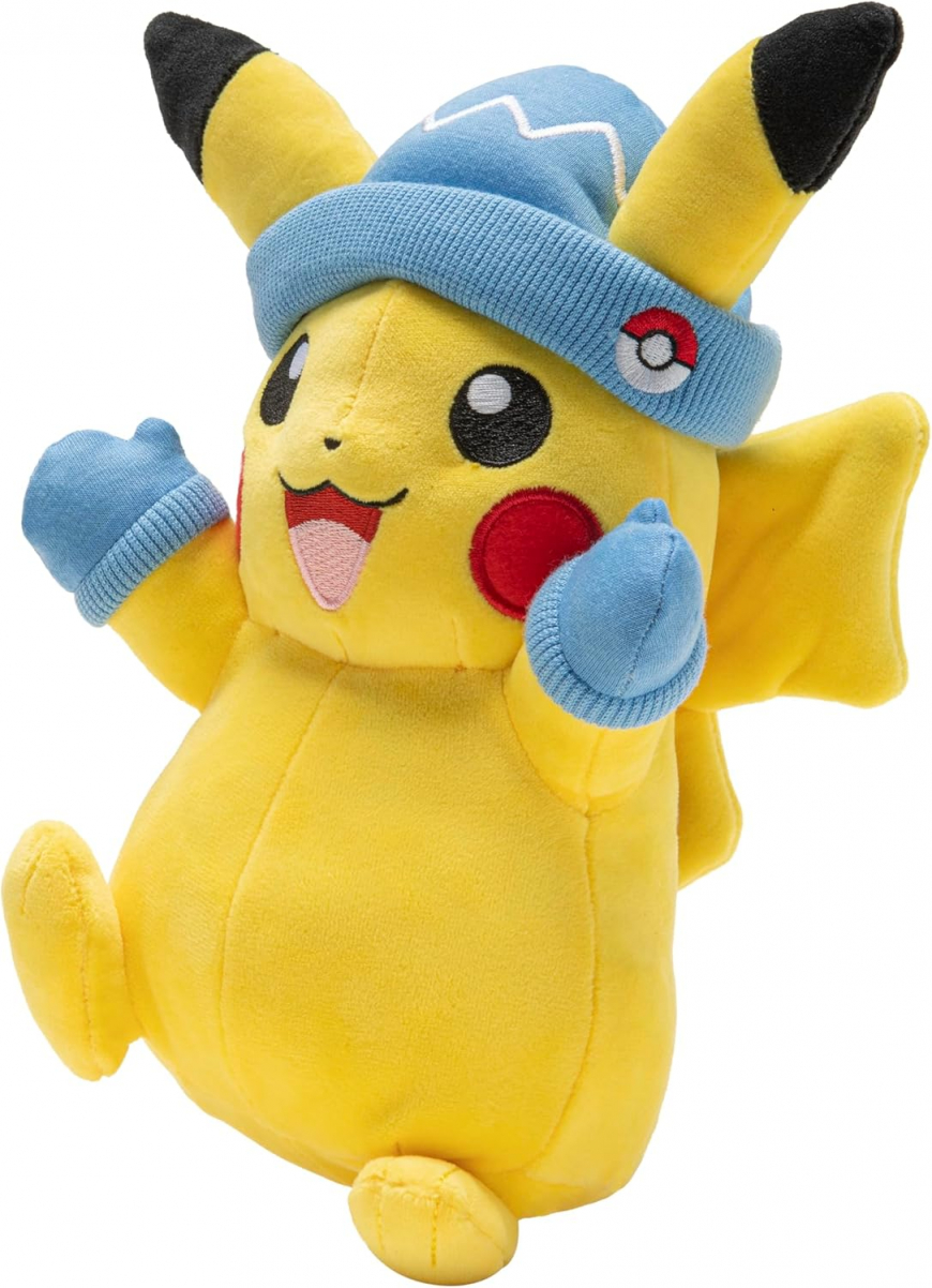 Pikachu Holiday Christmas Plush with Hat and Mittens