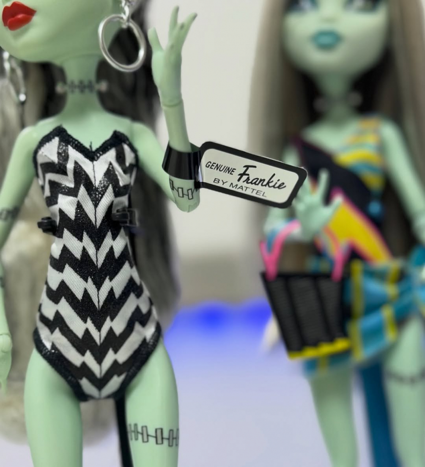 Monster High Frankie Barbie doll with other beach/swim Frankie dolls photo