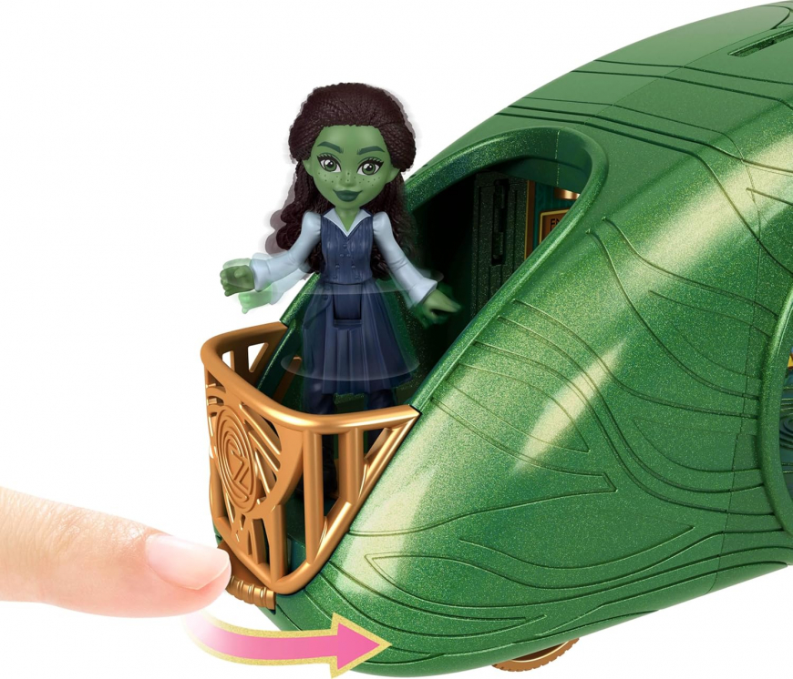 Wicked Emerald City Train Playset with Elphaba Small Doll