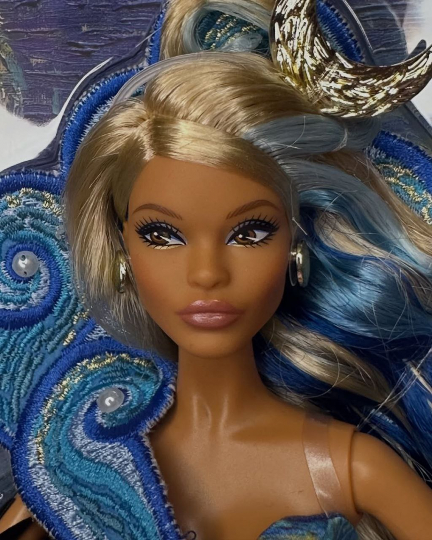 Barbie x MoMA Vincent van Gogh Doll in real life photos