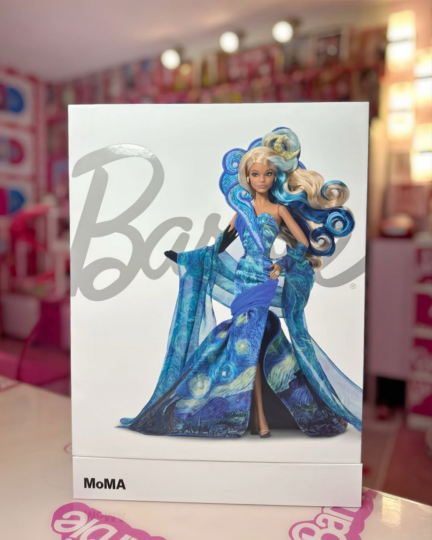 Barbie x MoMA Vincent van Gogh Doll in real life photos
