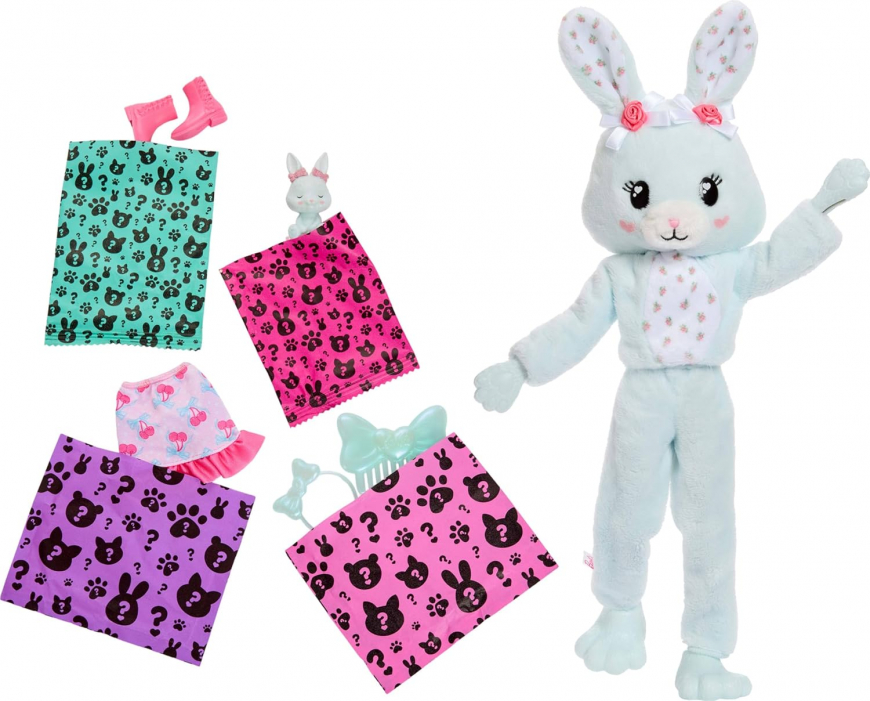 Barbie Cutie Reveal 2025 doll bunny costume JJP65