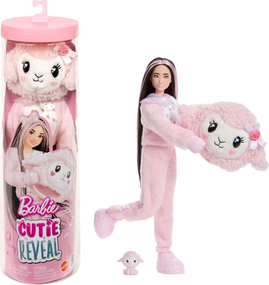 Barbie Cutie Reveal 2025 doll lamb costume JJP66