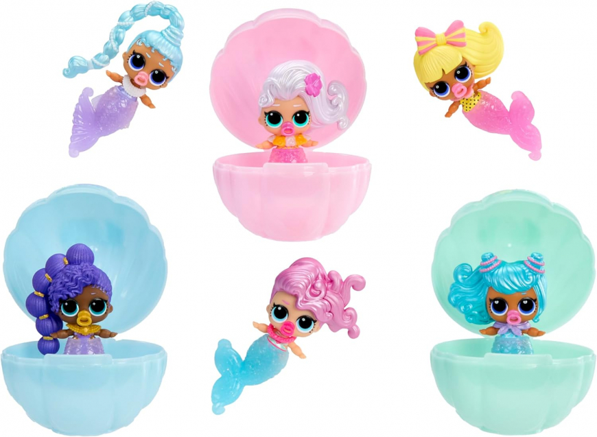 LOL Surprise Mermaids Makeover Magic Baby Sisters dolls