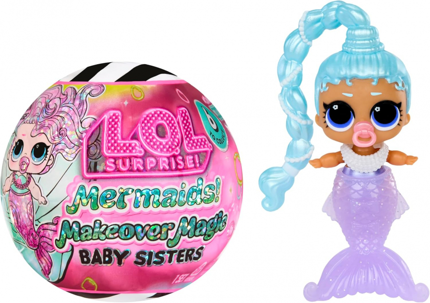 LOL Surprise Mermaids Makeover Magic Baby Sisters dolls