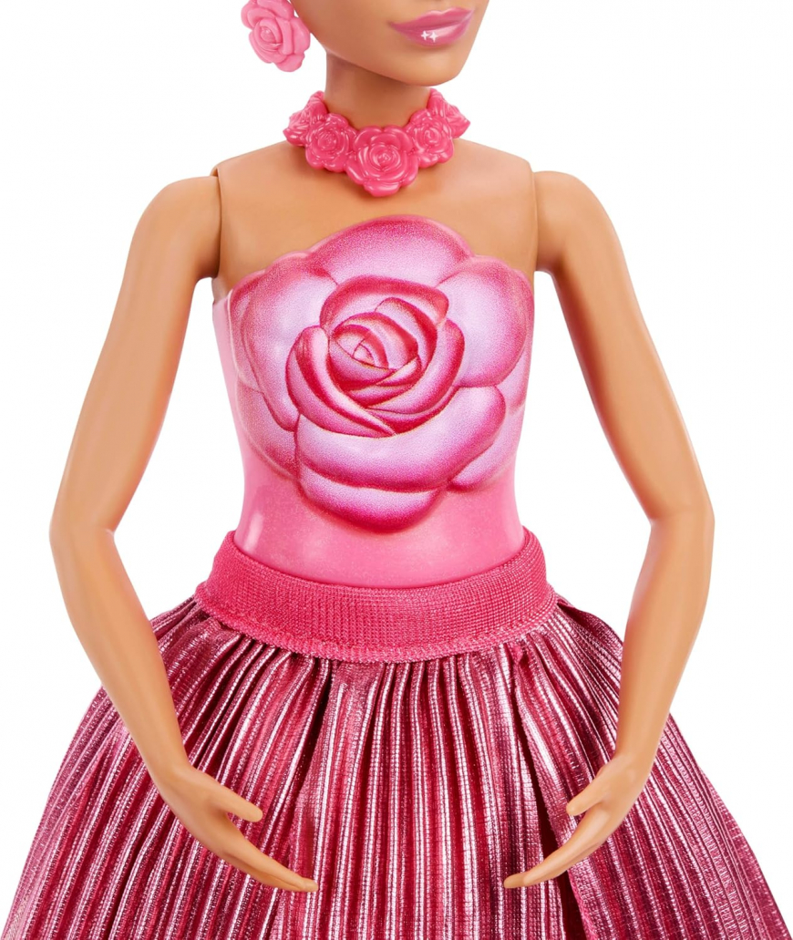 Barbie Petal Pop Flower reveal Red Rose JMF59 doll