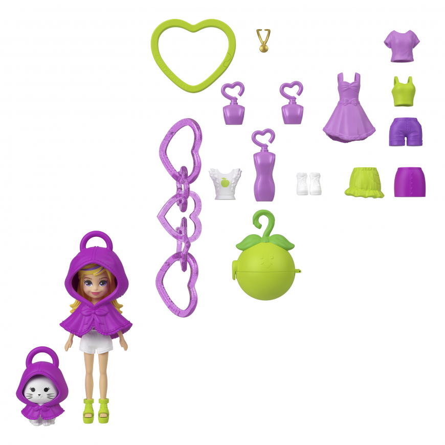 Polly Pocket gooseberry fruit fashion keychain