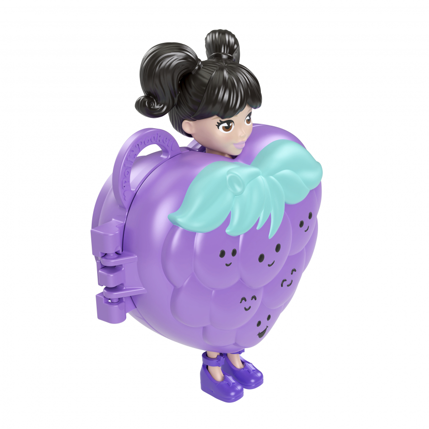 Polly Pocket grape fruit fashion keychain style kit