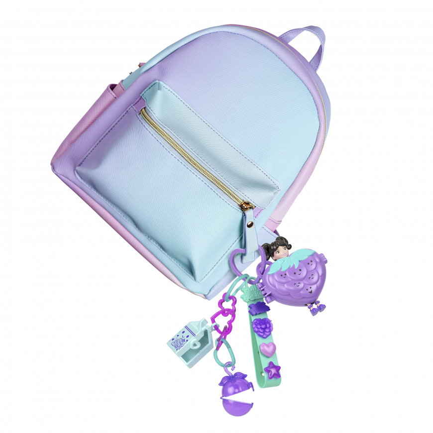 Polly Pocket grape fruit fashion keychain style kit