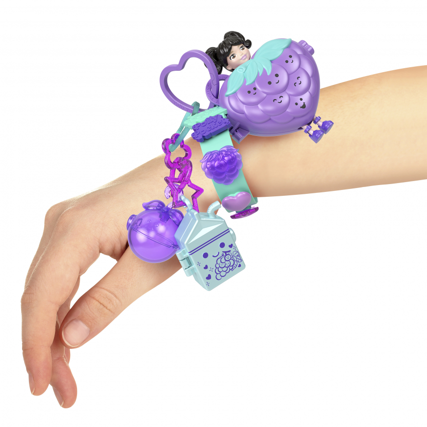 Polly Pocket grape fruit fashion keychain style kit