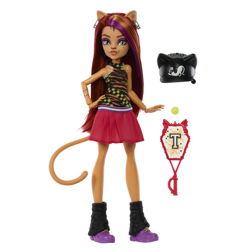 Monster High Buried Secrets Courtside Fang-Out Toralei doll
