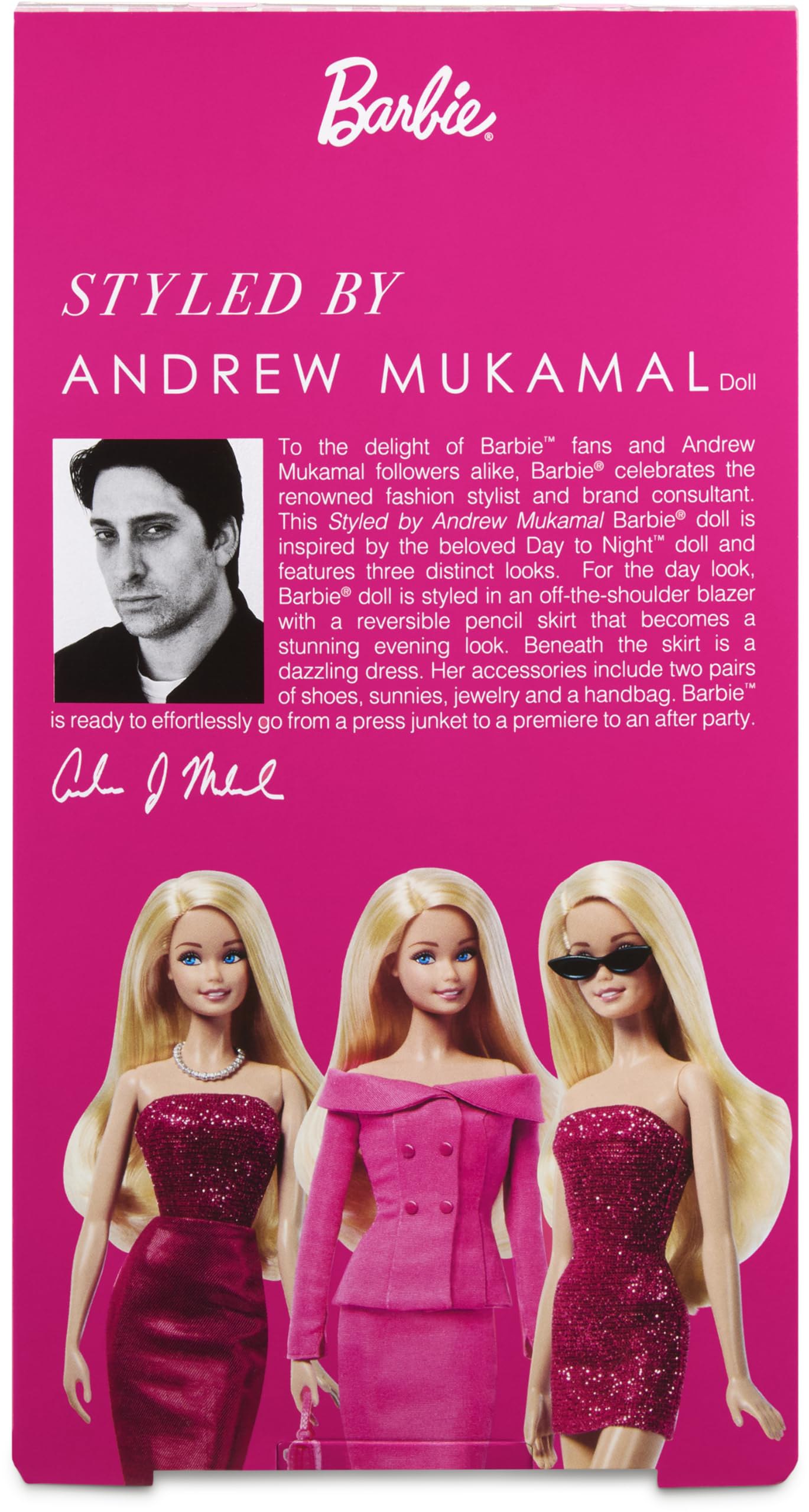 New Barbie Signature Styled By Andrew Mukamal doll inspired by Day
