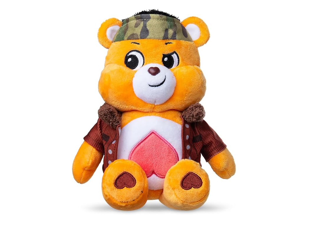 Basic Fun Care Bears X Stranger Things - Orsetto Funshine Come Dustin, Peluche 22 Cm Edizione Limitata, Regalo Per Fan