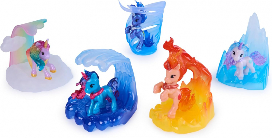 Unicorn Academy Magic Gemstone Collectibles Pack with 5 Unicorn