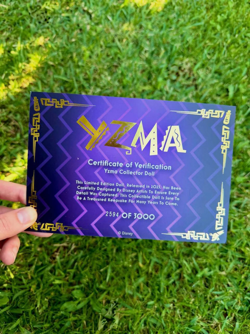 Disney Limited Edition 17" Yzma doll 2026
